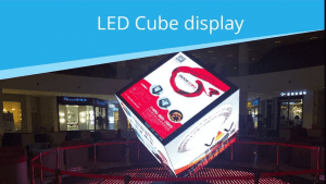 led cube display