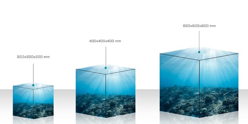 led-cube-size